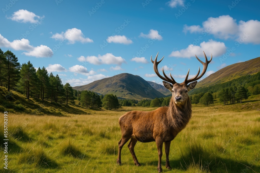 Obraz premium Scenic landscape in the Scottish Highlands