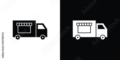 Food truck icon vector, Symbol, logo illustrations