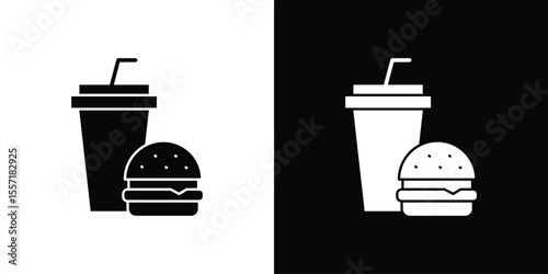 Fast food icon vector, Symbol, logo illustrations