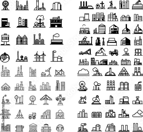 industry icon industrial icon manufacturing icon factory icon business industry industrial sector production industry industrial equipment industry tools industrial process constructi