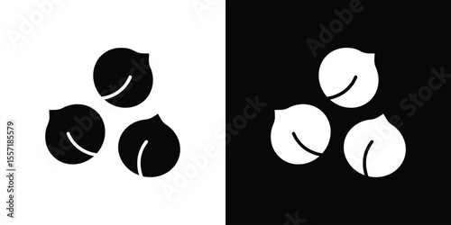 Chickpeas hummus icon. Black Silhouette. Graphic illustration.