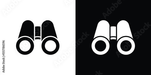 Binoculars icon vector, Symbol, logo illustrations