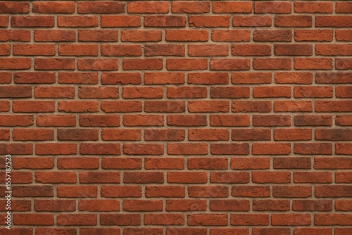 Urban brick wall scene in a bustling financial district