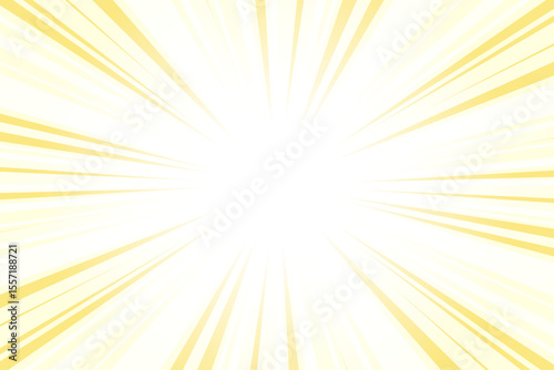 Abstract glowing yellow sunburst background. Yellow Crayola yellow glow effect sunburst background for presentation, banner, poster, flyer, sales. Modern pop art poster for summer and spring.