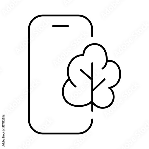 Smartphone Line Editable Stroke Icon. Mobile Phone Functions, Settings, Technology, Apps, Security, Shopping, Mobile Wallet, Marketing, Promotion, Communication Vector Illustration