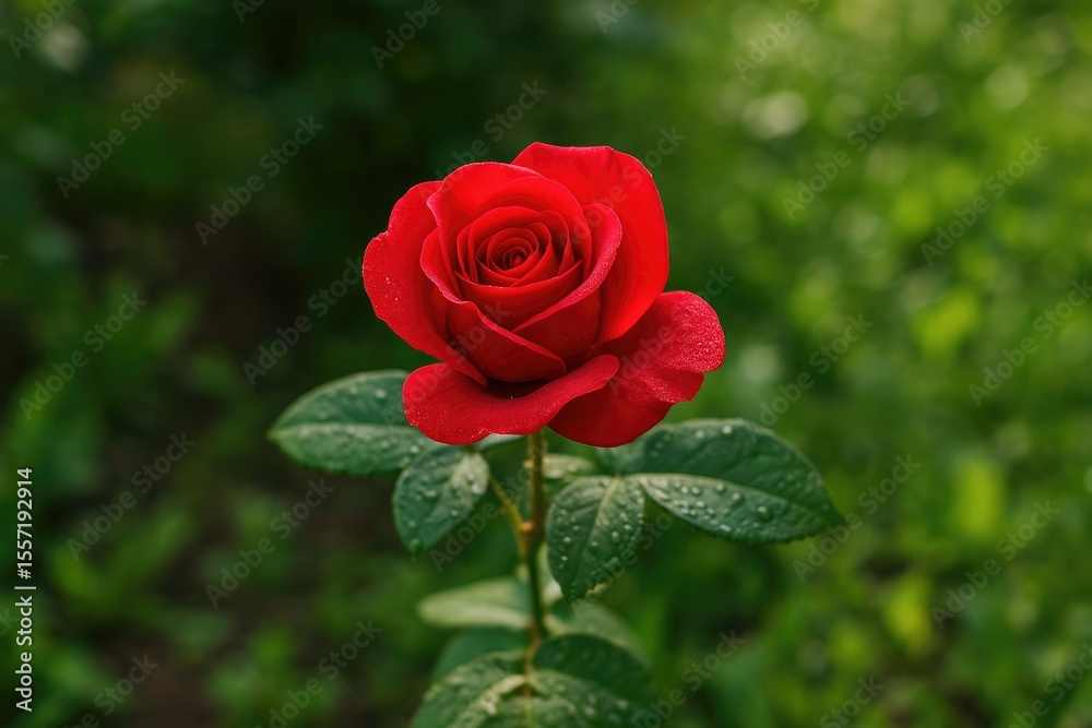 Morning bloom of a delicate rose petal in your garden Morning bloom of a delicate rose petal in your garden