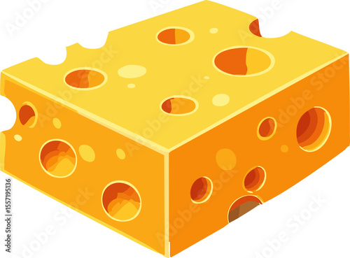 Illustration alimentaire en design géométrique