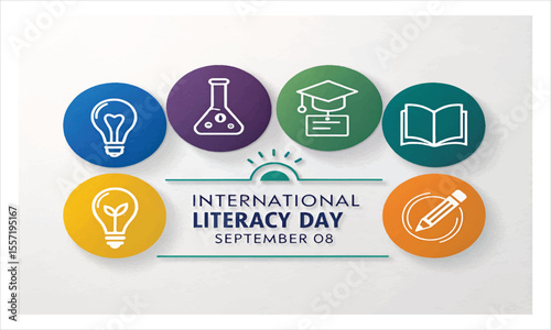 International literacy day celebration with graduation  open books