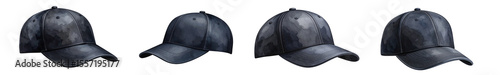 Collection of various caps displayed in a creative arrangement for fashion enthusiasts.
