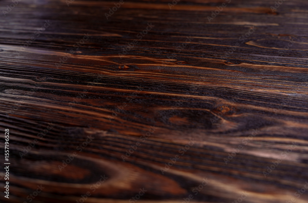 Fototapeta premium Dark rustic wooden surface with detailed natural grain texture