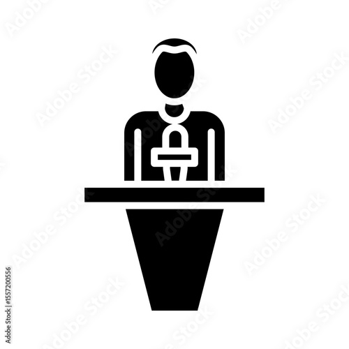News Anchor Icon Design