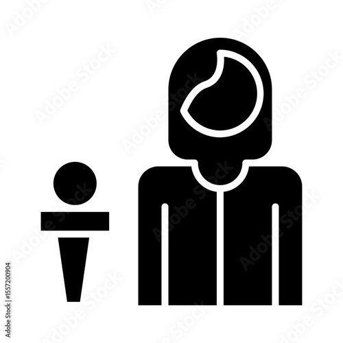 TV Presenter Icon Design
