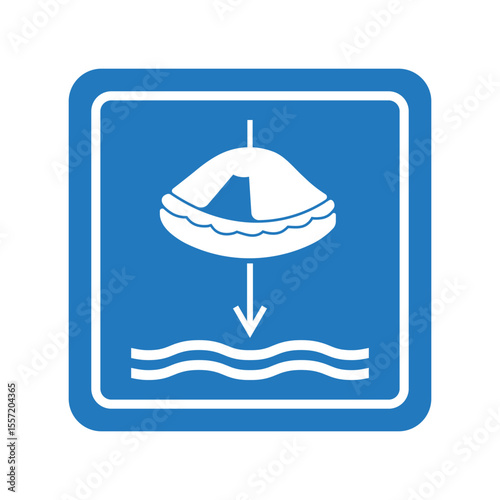 Lower Lifeboat To Water Sign