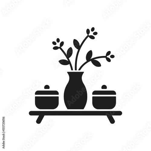 Vase with Plants Icon
