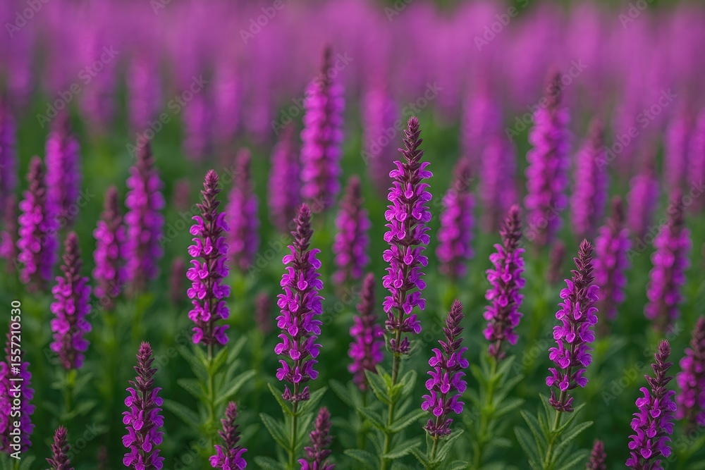 Fototapeta premium Vivid violet blossom in full bloom