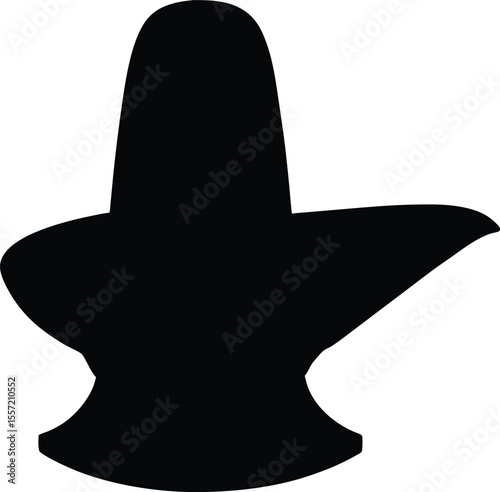Shiva Lingam Silhouette Symbol of Divine Energy and Creation in Hinduism