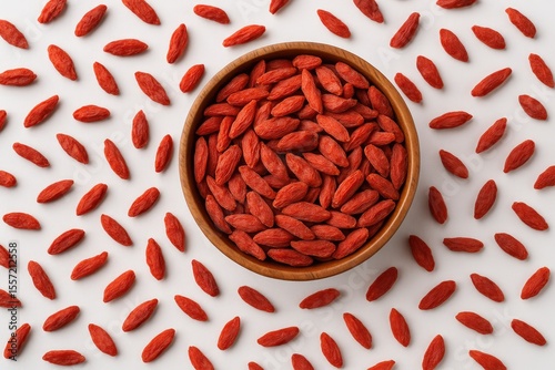 Bowl filled with dried goji berries