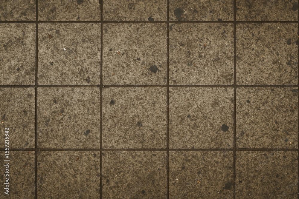 Obraz premium Untidy subway platform surface