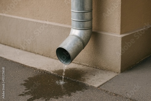 Gutter outlet for rainwater management on structures