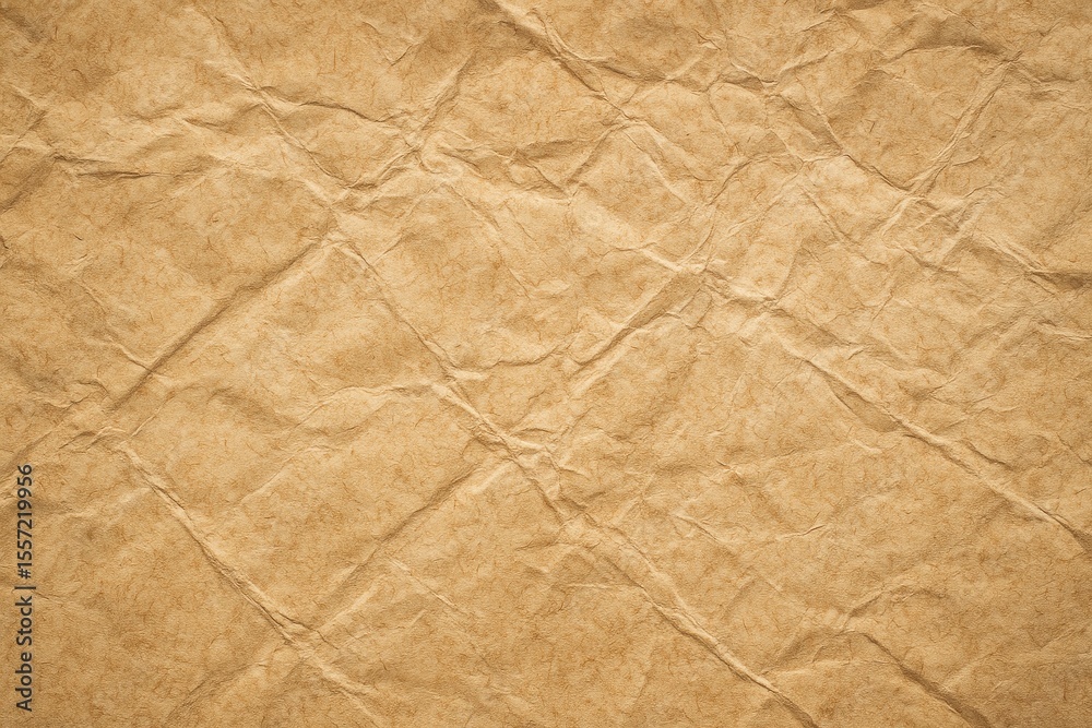 Fototapeta premium A vintage-style background featuring aged, wrinkled paper texture
