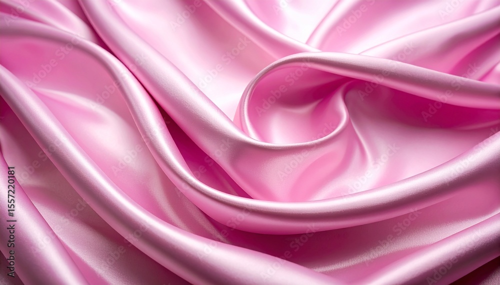 Obraz premium soft wavy luxurious pink fabric background
