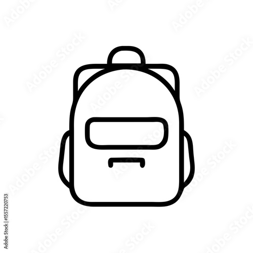 school bag isolated on white