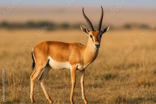 Wild Antelope in an African Safari Reserve photo