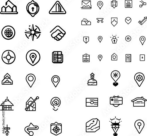 compass symbol navigation direction map guide compass icon travel orientation wayfinding compass rose north south east west compass design journey exploration compass needle geographi