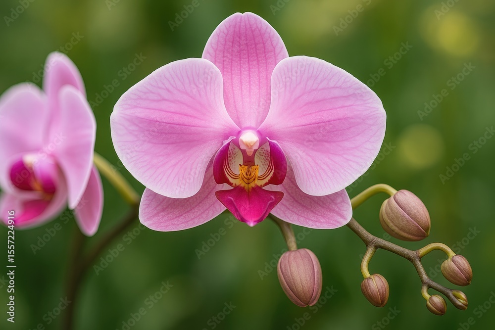 Obraz premium Stunning Display of Blossoming Orchids