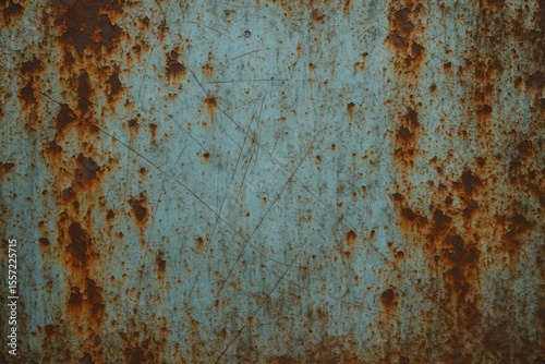 Aged and Chipped Wall Surface with Distressed Blue Paint and Rustic Texture
