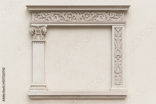 Architectural Details of Buildings  Columns  Capitals  Gypsum Moldings  Wall Textures  and Patterns in Urban Public Spaces