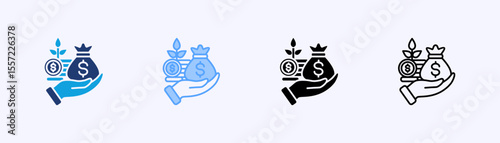 Investment Icon Set Multiple Style Collection