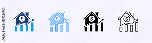 Cost Of Living Icon Set Multiple Style Collection