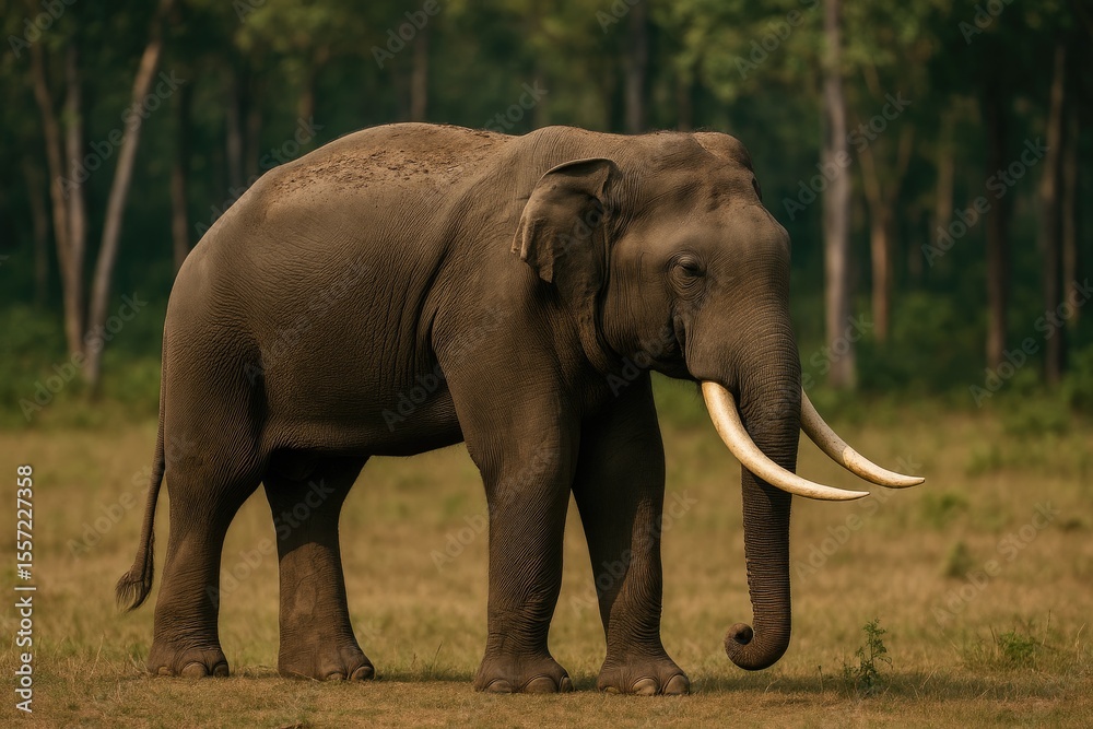 Obraz premium Asian Elephant Species Overview