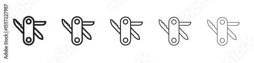 Swiss Knife icon vector, Symbol, logo illustrations
