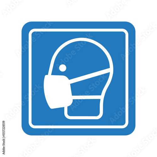 Wear A Mask Safety Sign