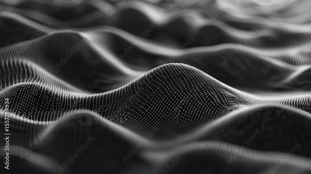 Naklejka premium Abstract network texture with wavy patterns.