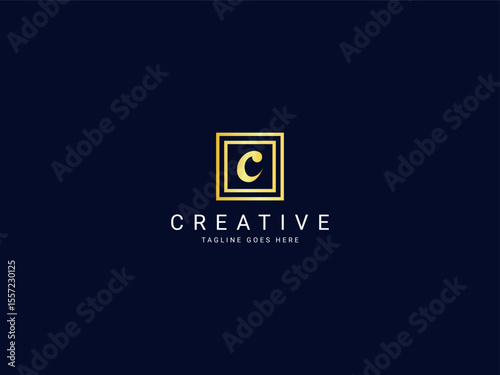 c modern letter logo