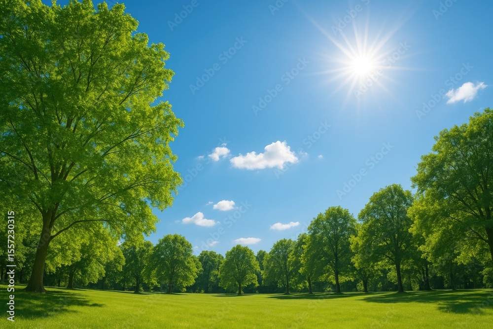 Obraz premium Summer sky landscape view