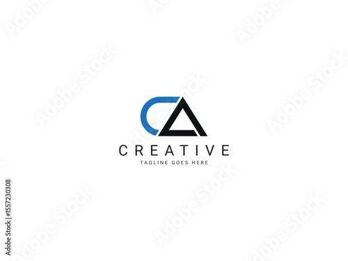 ca modern letter logo