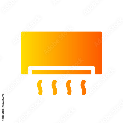 air conditioner gradient icon