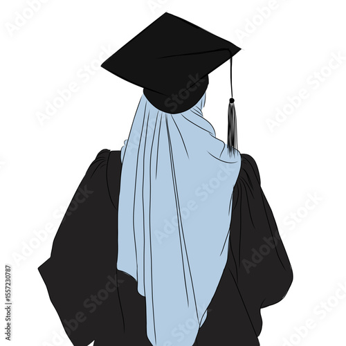 Graduate woman in hijab