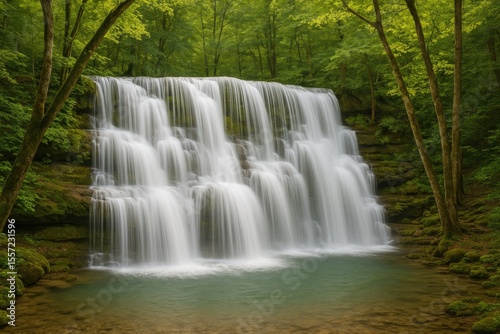 Breathtaking cascade of water