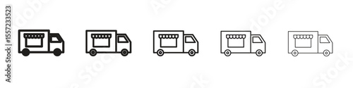 Food truck icon vector, Symbol, logo illustrations