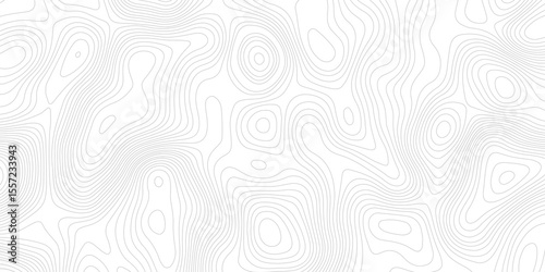 Abstract topography contour map line and modern wavy map line design, digital print terrain lines texture vector white background.	