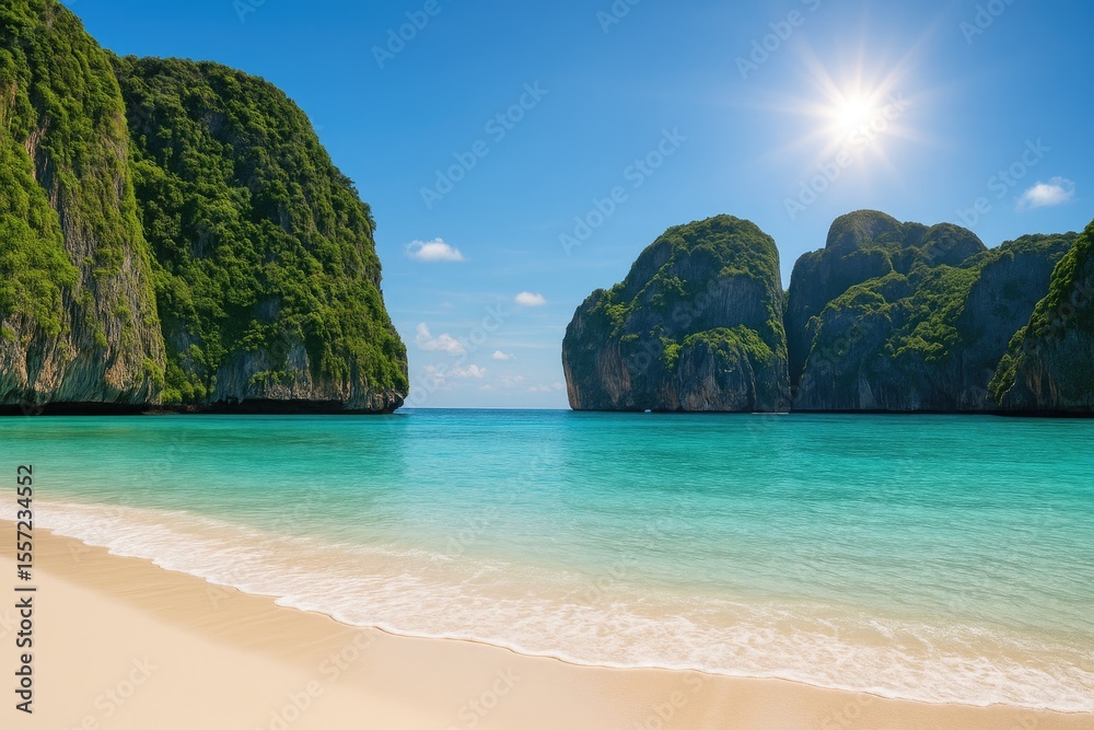 Fototapeta premium Stunning Cove at the Phi Phi Archipelago