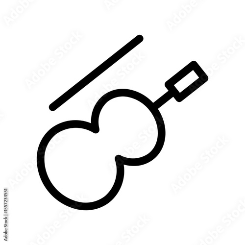 guitar line icon