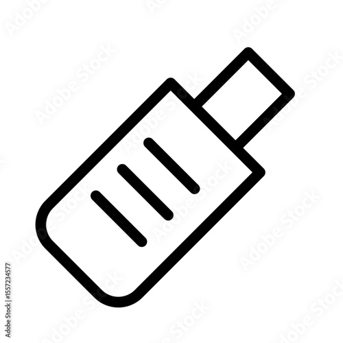 flash drive line icon