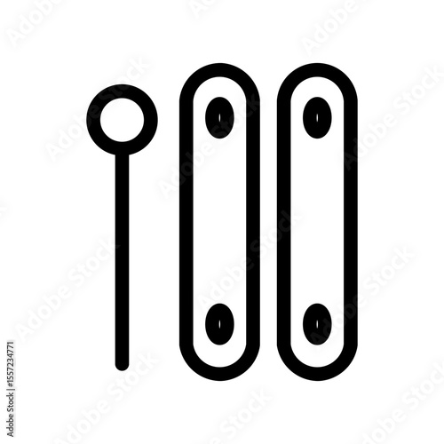 xylophone line icon