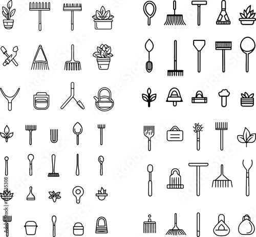 hoe icon gardening tool digging soil earth garden tool outdoor garden work soil preparation hoe design digging tool plant care farming yard work hoe blade gardening equipment soil cul